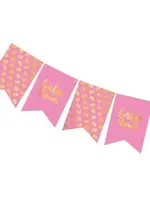 Feestkleding Breda Vlaggenlijn babyshower roze
