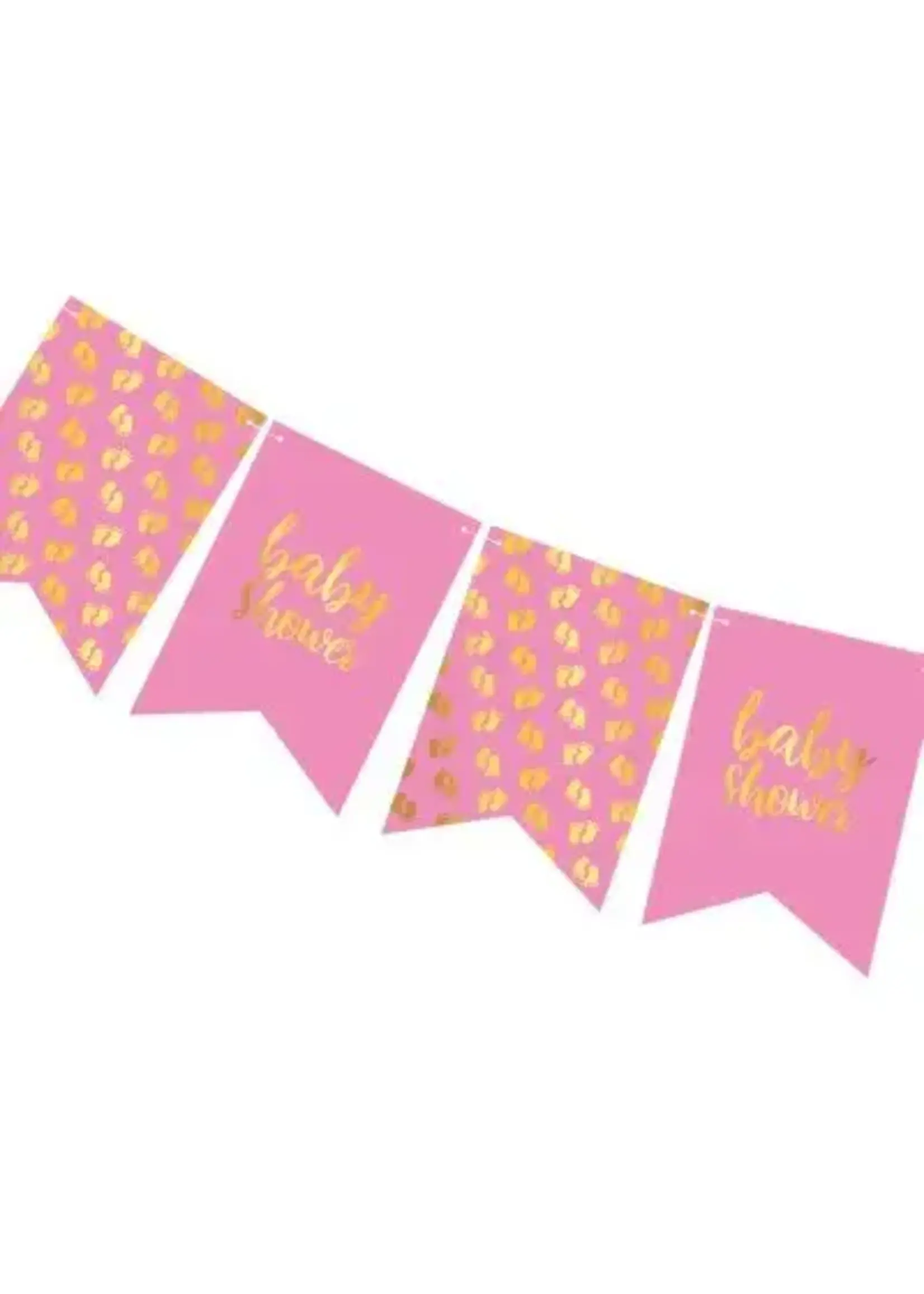 Feestkleding Breda Vlaggenlijn babyshower roze