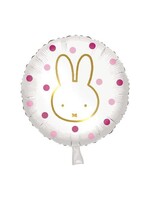 Haza-Witbaard Folieballon Nijntje Roze 45cm.