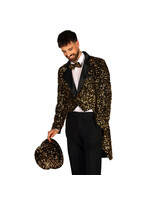 Thetru Heren pailletten frackjas "Broadway" Goud-Zwart