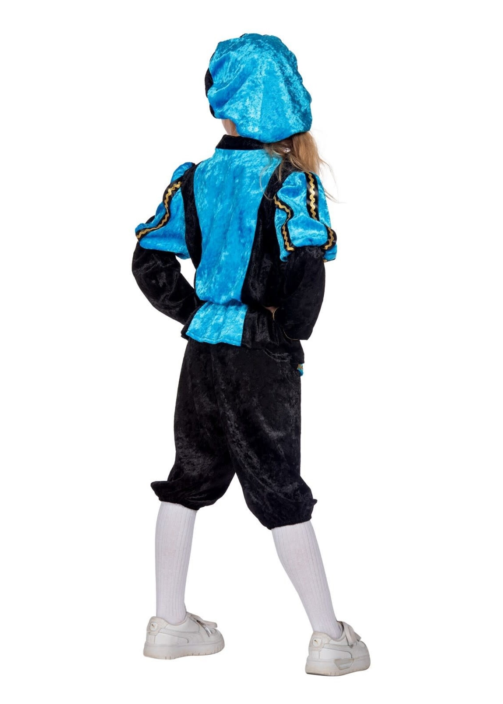 Feestkleding Breda Pietenpak kind aqua/zwart unisex