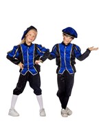 Feestkleding Breda Pietenpak kind kobalt/zwart unisex