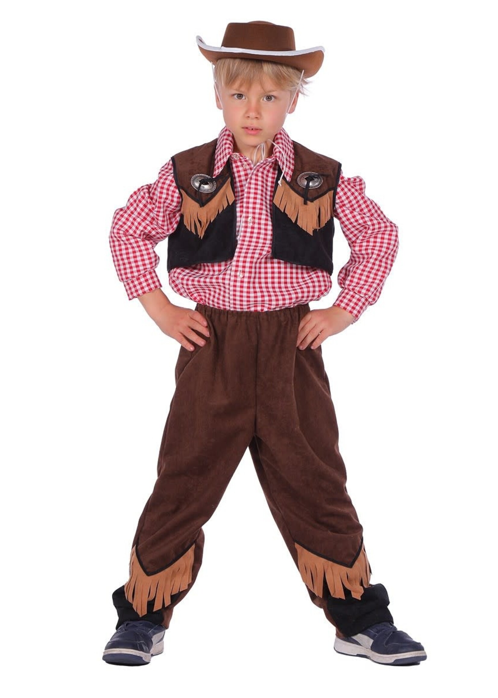 Feestkleding Breda Cowboy outfit jongen bruin/zwart