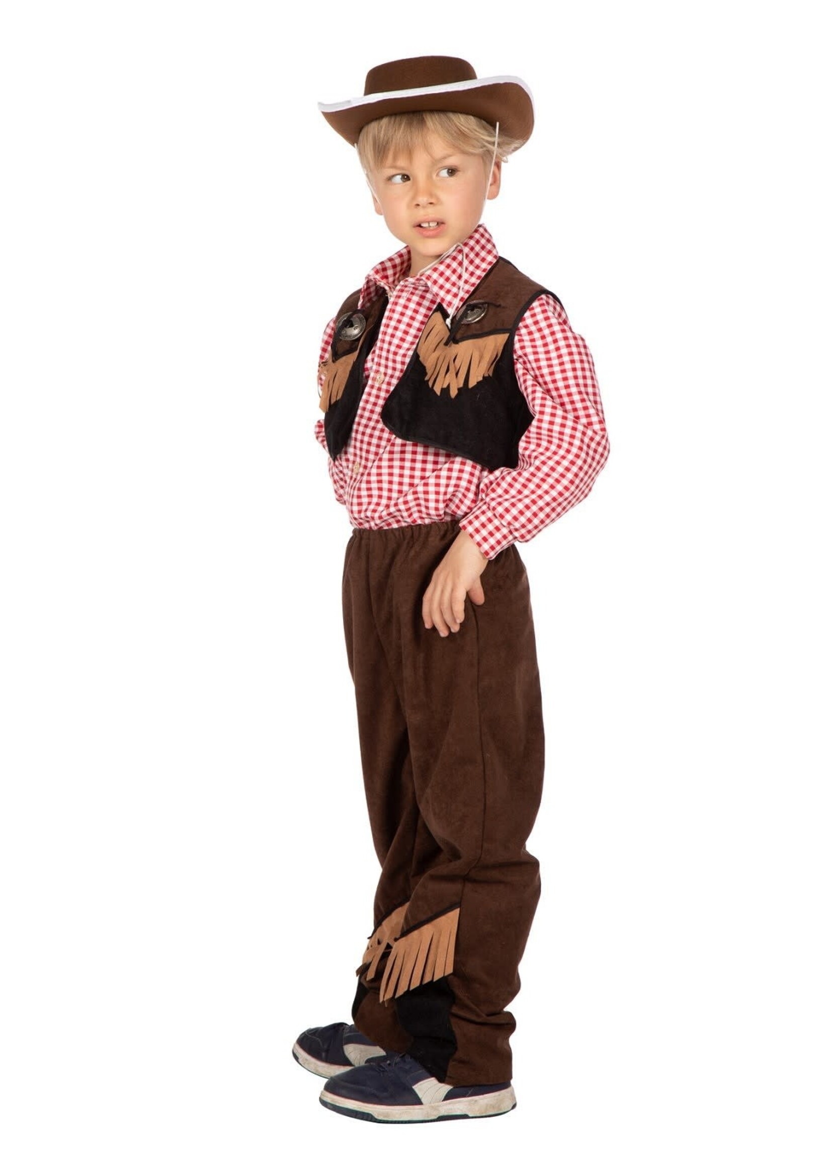 Feestkleding Breda Cowboy outfit jongen bruin/zwart