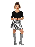 Thetru Mini Rok Metallic zilver