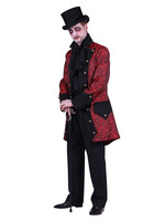 Feestkleding Breda Jas heer ''Dark ages'' Rood