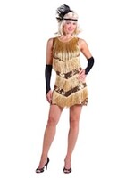 Thetru Charlston jurk '"Dazzle me'' Goud