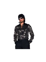 Thetru Disco herenblouse "Night Fever" Zilver