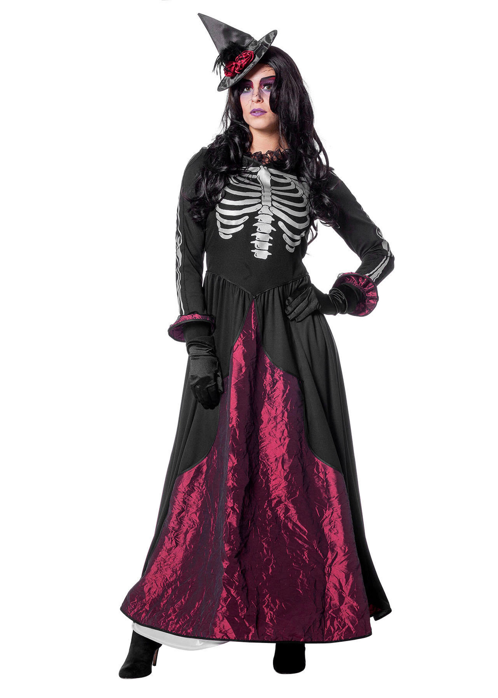 Feestkleding Breda Godin van de dood jurk volwassenen maat 36