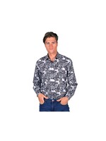 Thetru Herenhemden "All seasons" Black/White skull