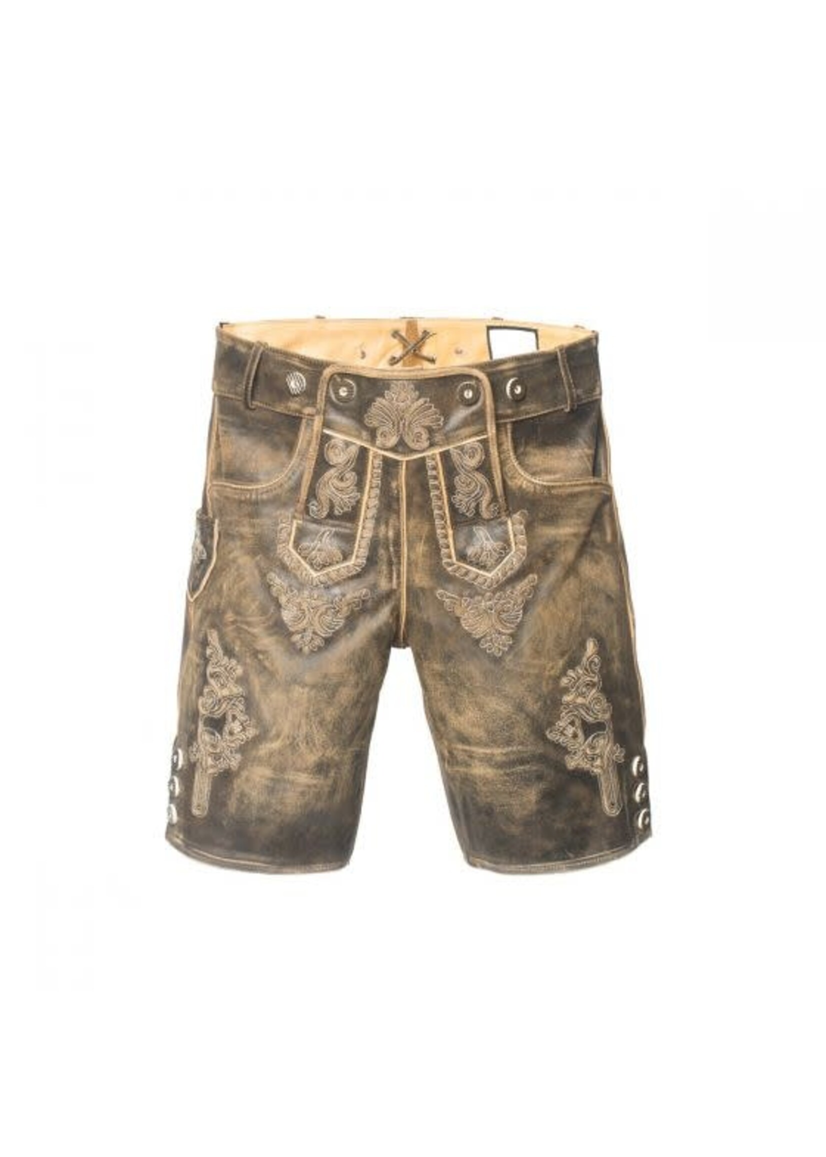 Feestkleding Breda Lederhose Retro Short