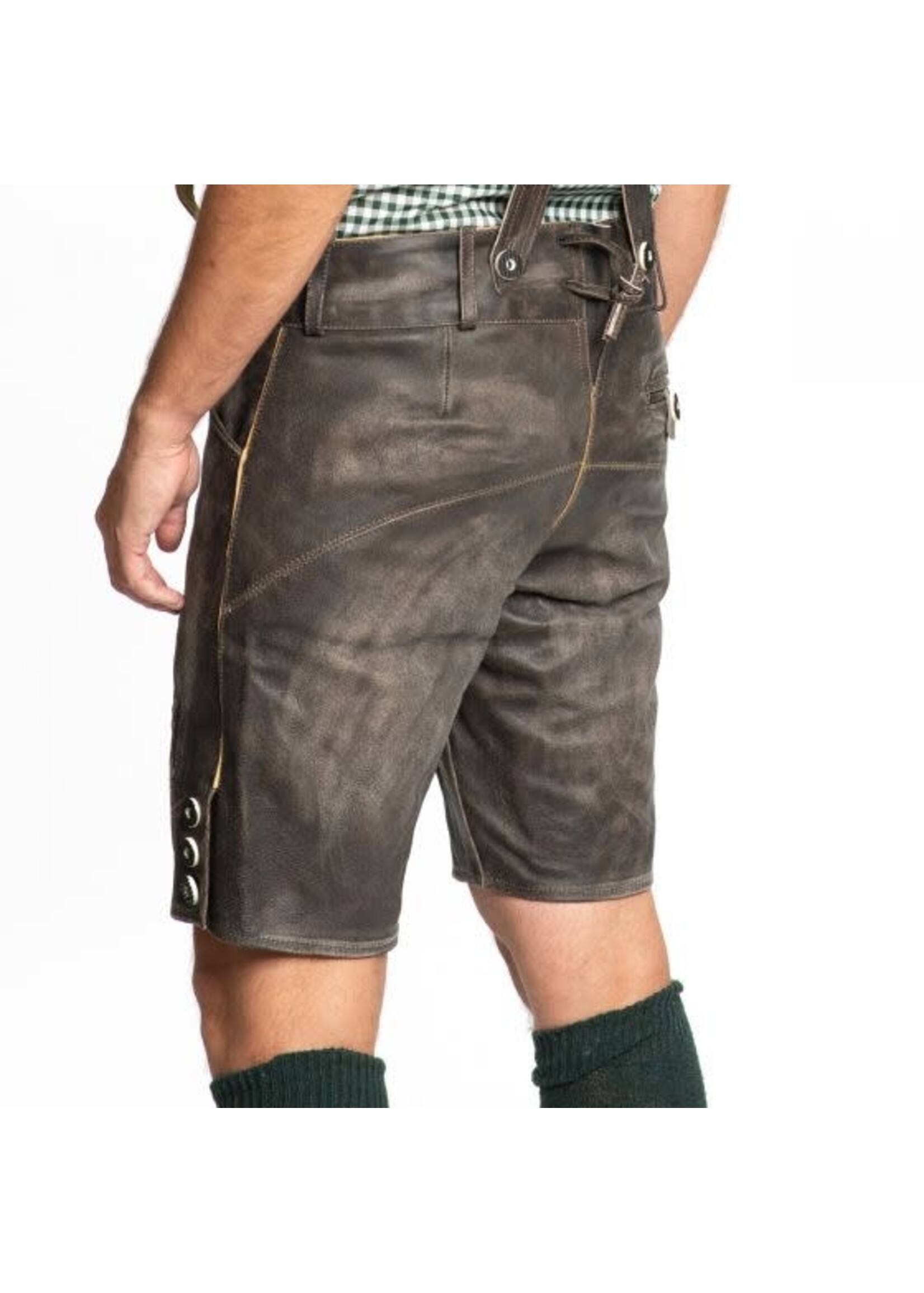 Feestkleding Breda Lederhose Retro Short