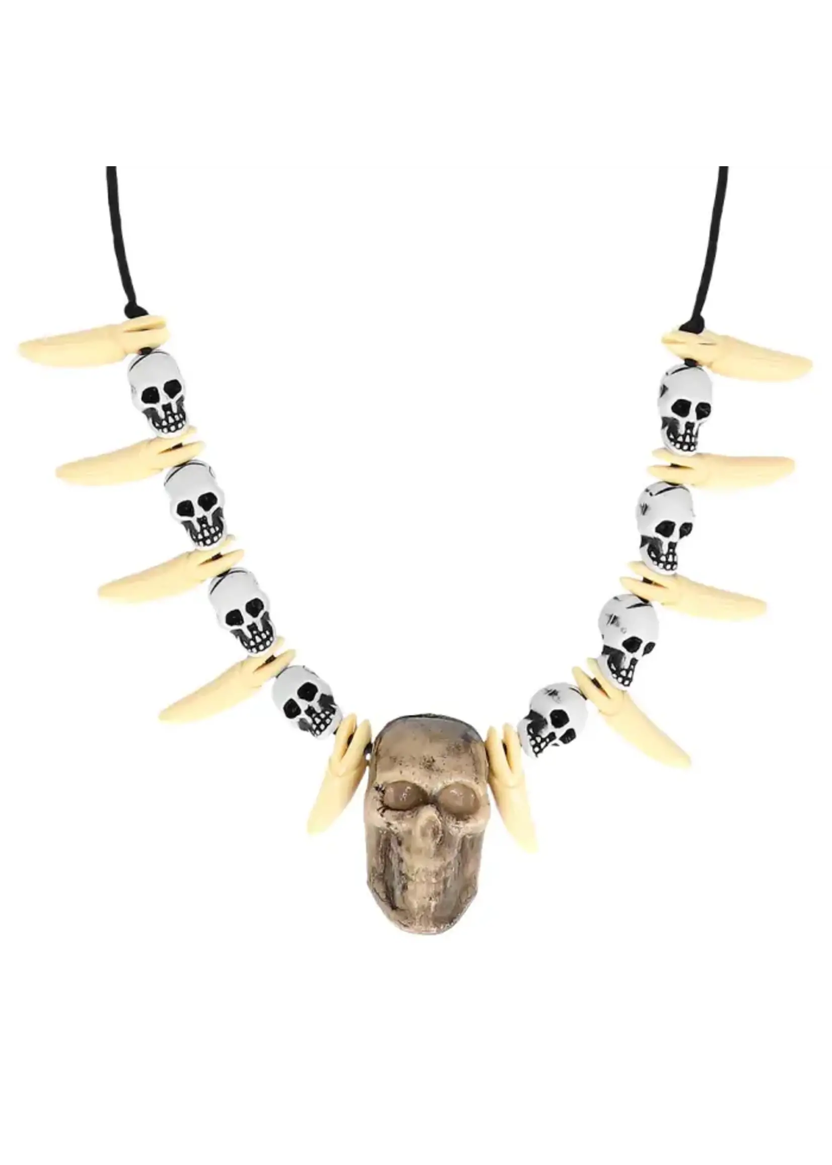 Feestkleding Breda Ketting schedel tand