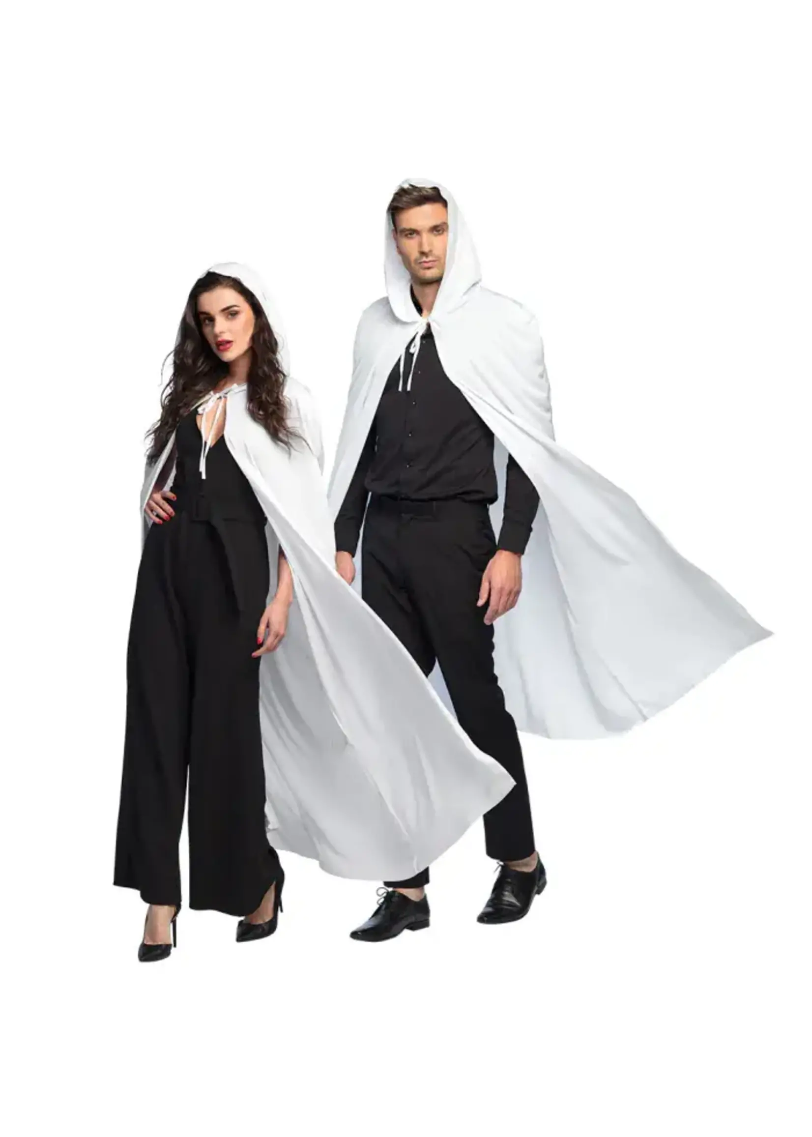 Feestkleding Breda Cape  wit 180 cm