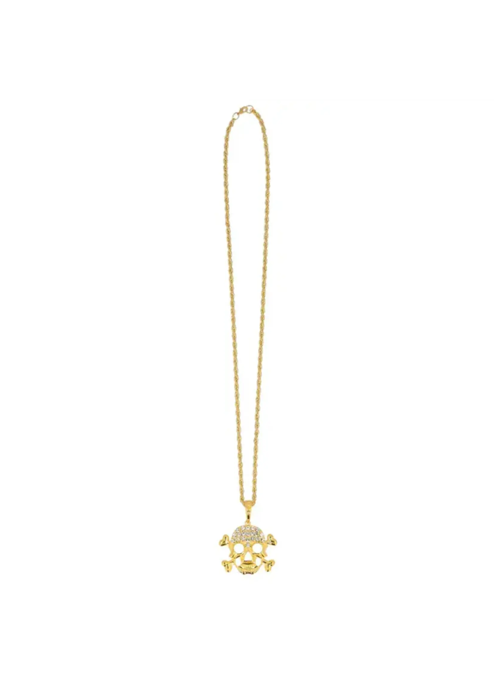 Feestkleding Breda Ketting Schedel goud