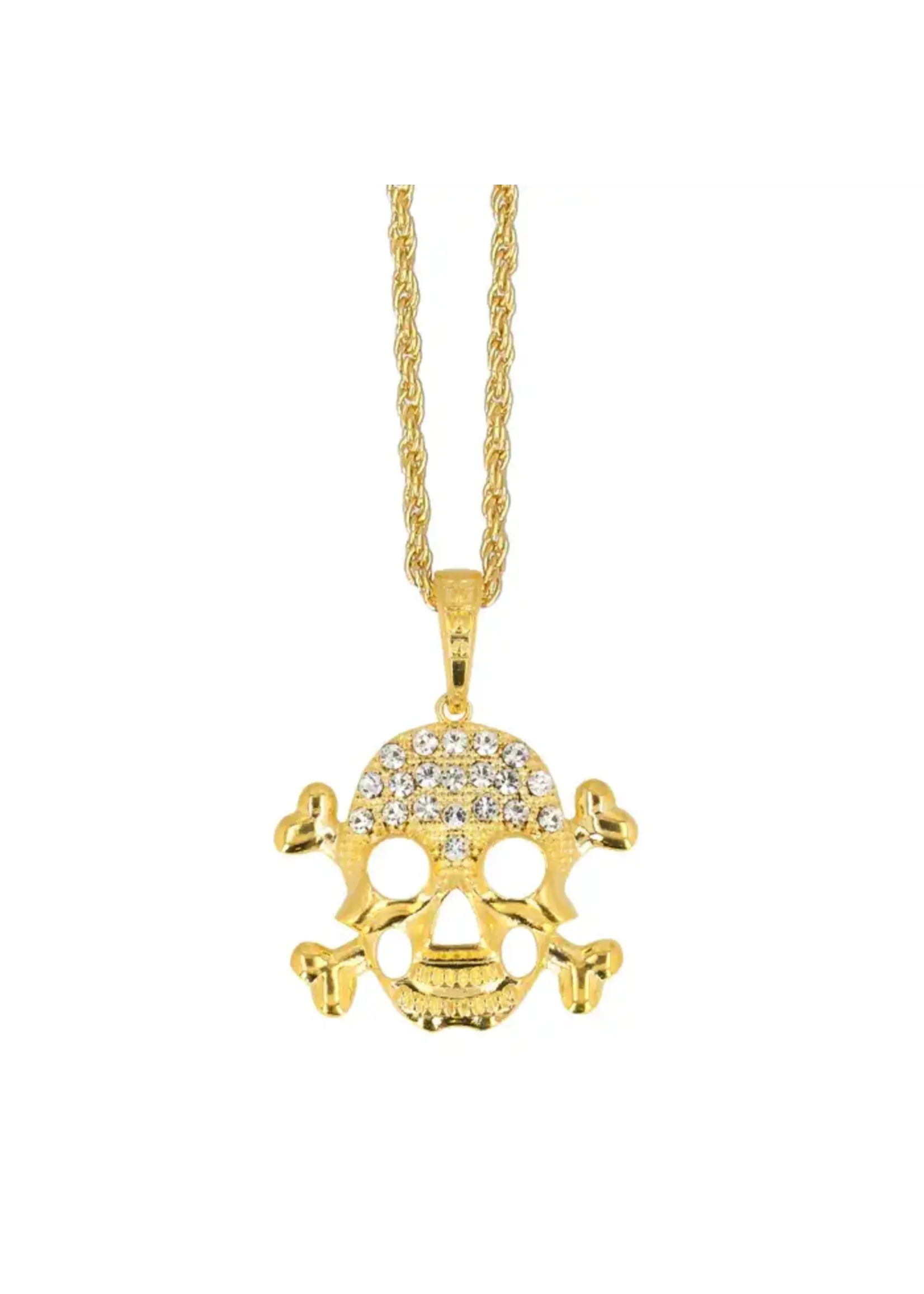 Feestkleding Breda Ketting Schedel goud