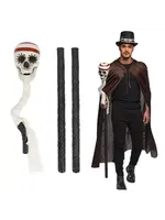 Feestkleding Breda Skull staf (150 cm)