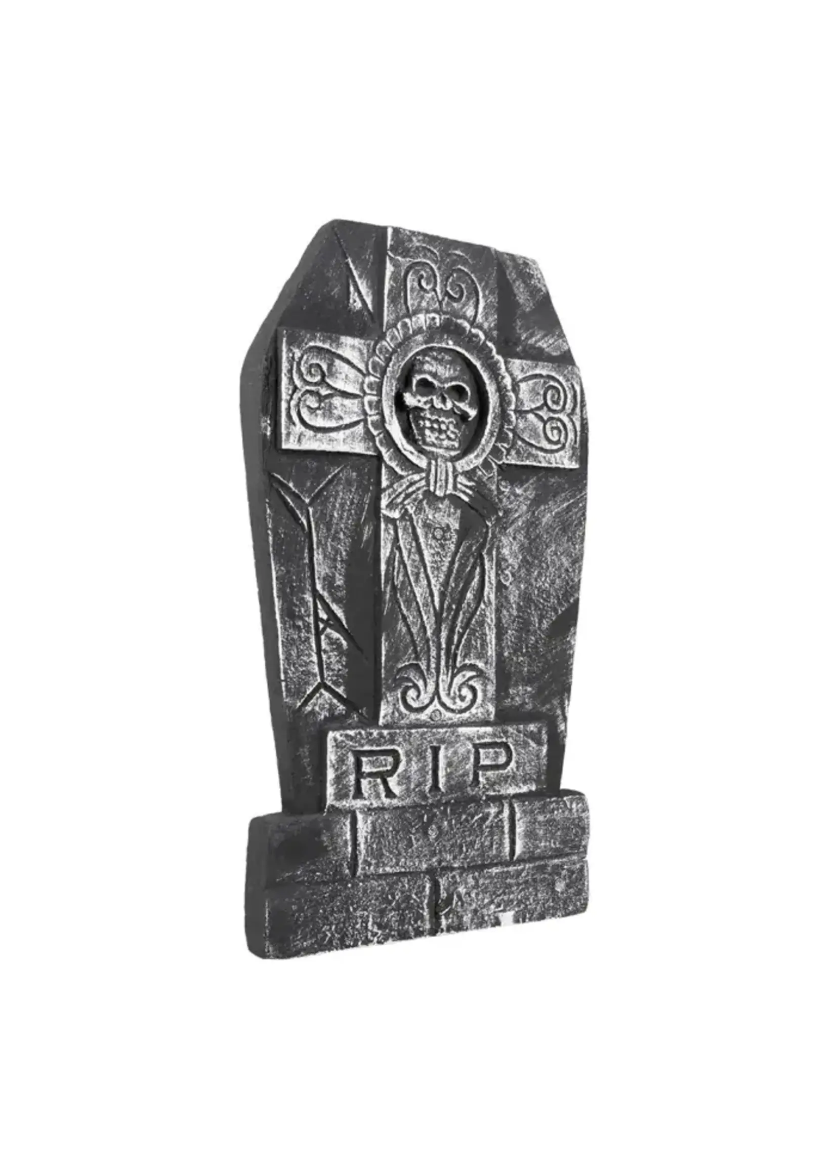 Feestkleding Breda Grafsteen Skull cross 'RIP'