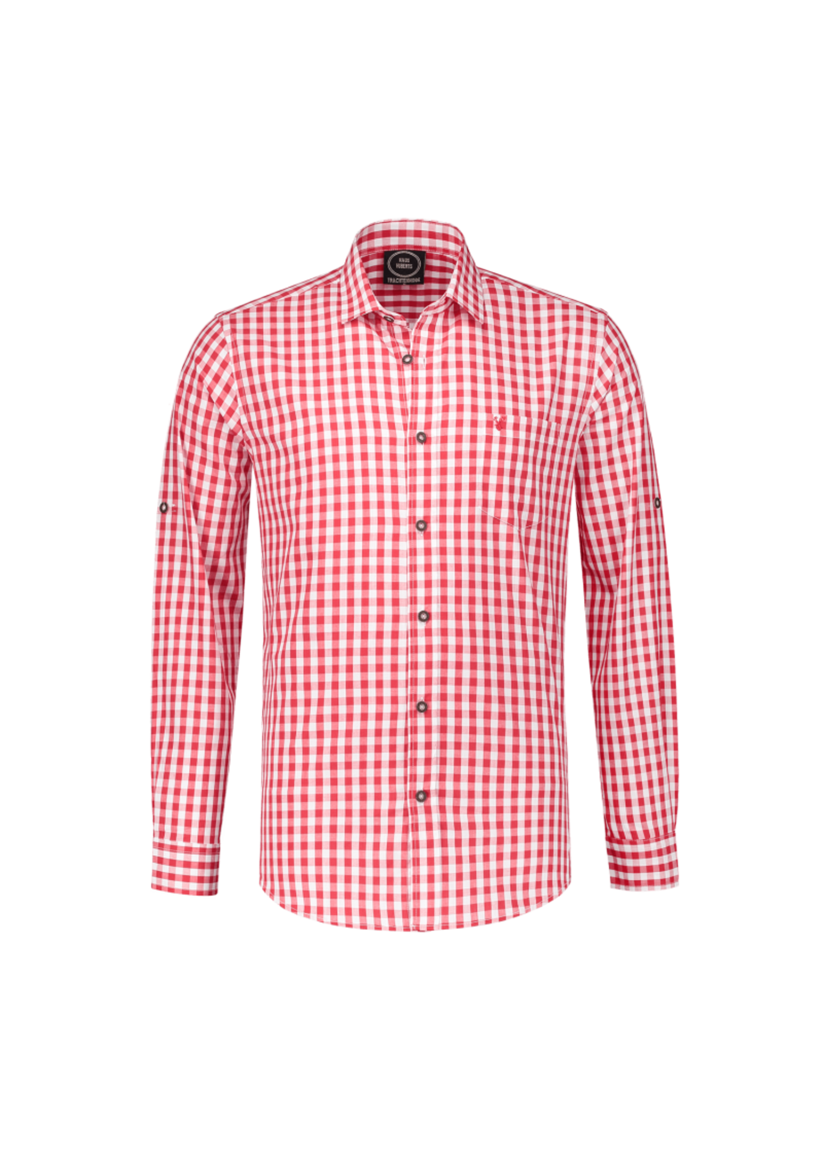 Haus Huberts Tiroler blouse rood/wit lange mouw