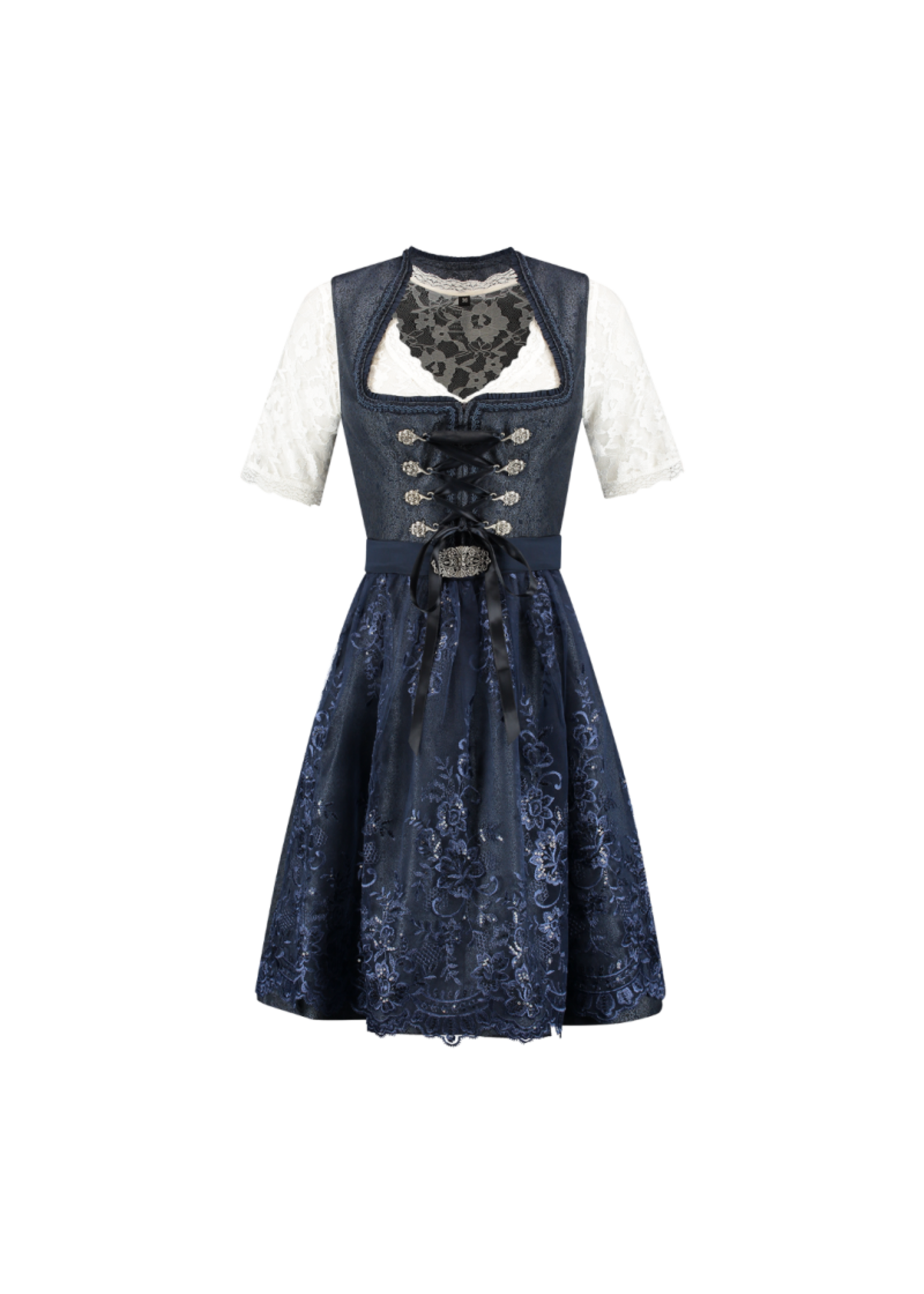 Feestkleding Breda Dirndl 2 delig donkerblauw