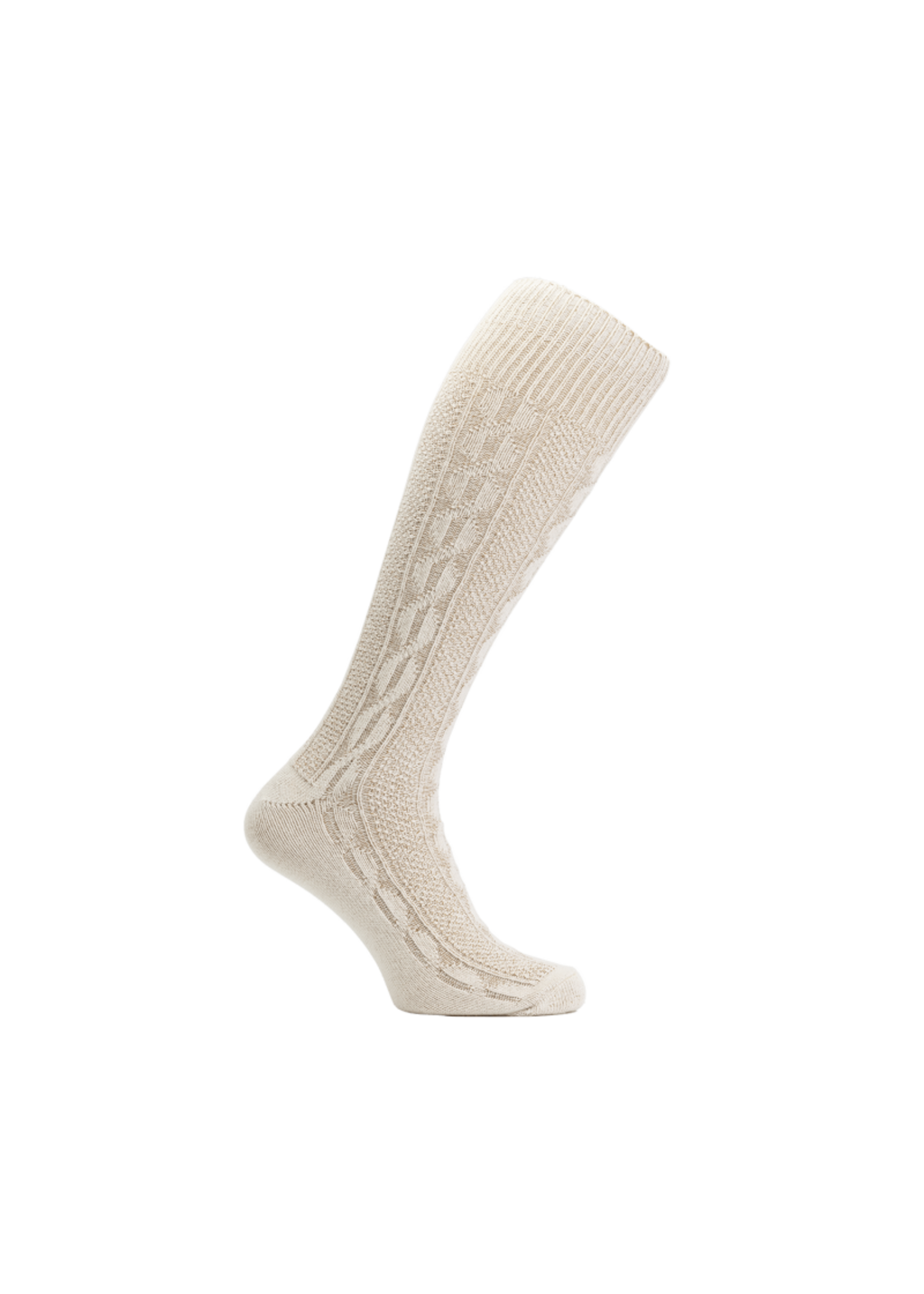 Feestkleding Breda Tiroler kniekousen beige lang