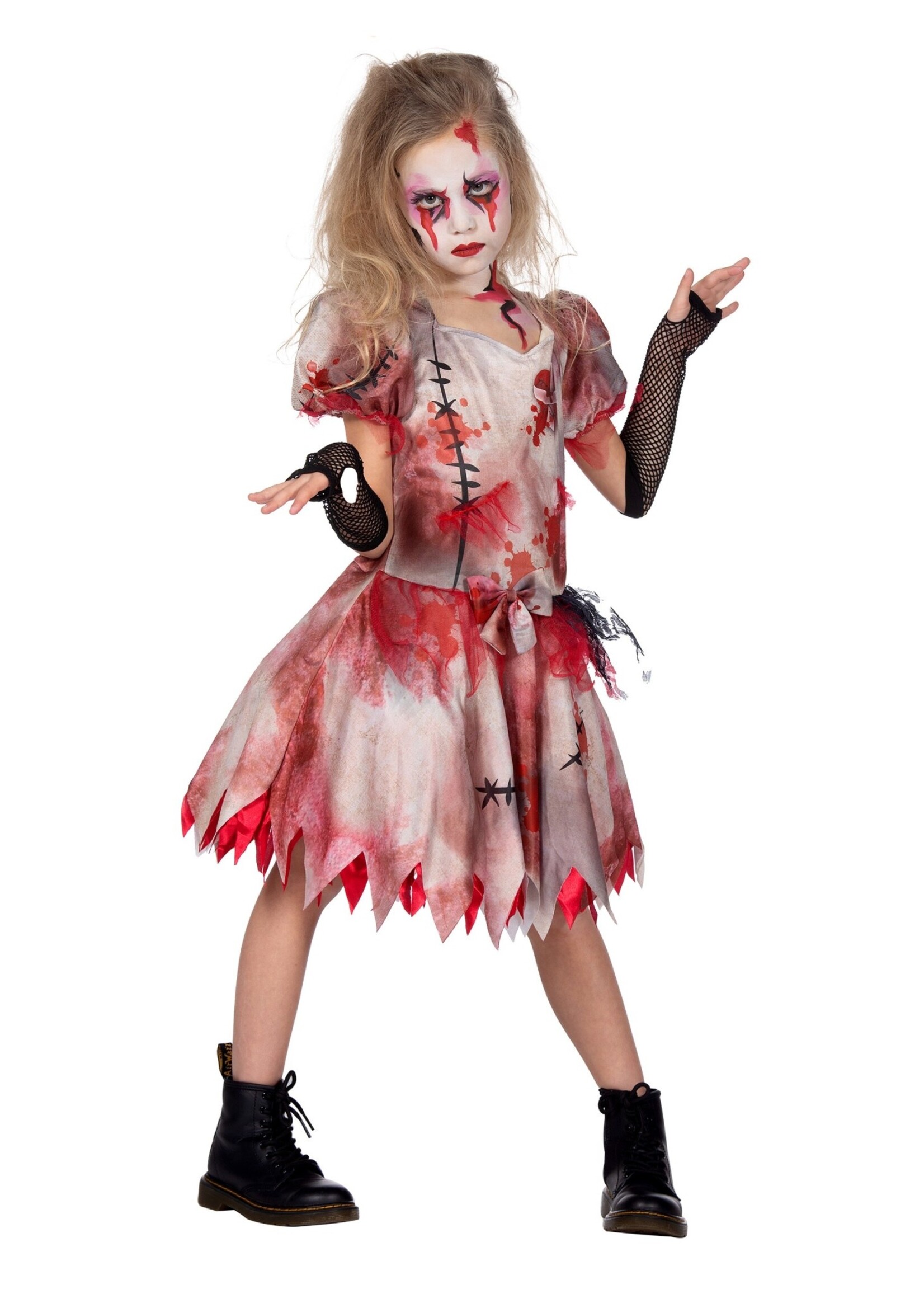 Feestkleding Breda Kinderkostuum Halloween jurk kort met bloed