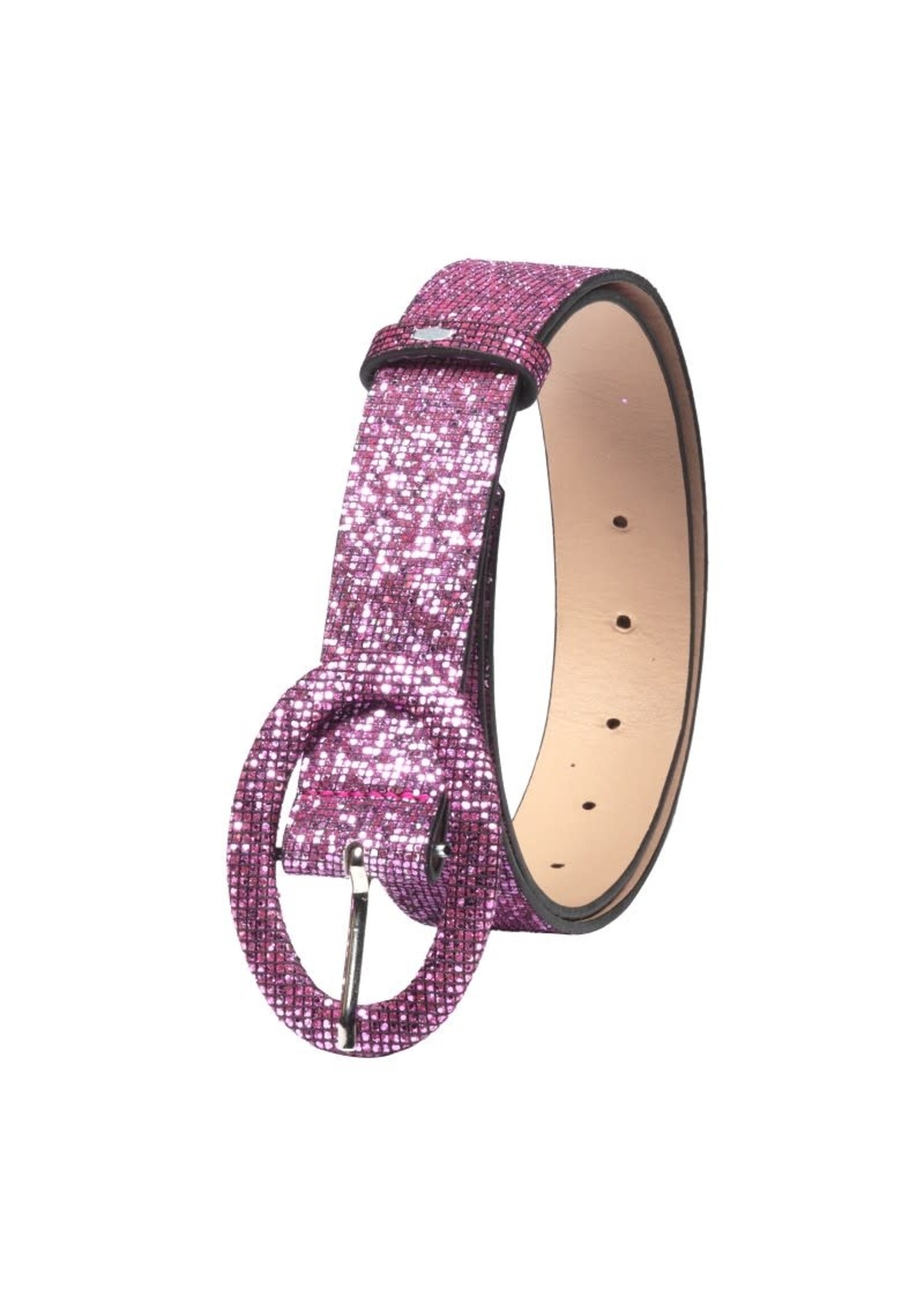Feestkleding Breda Riem glitter neon roze