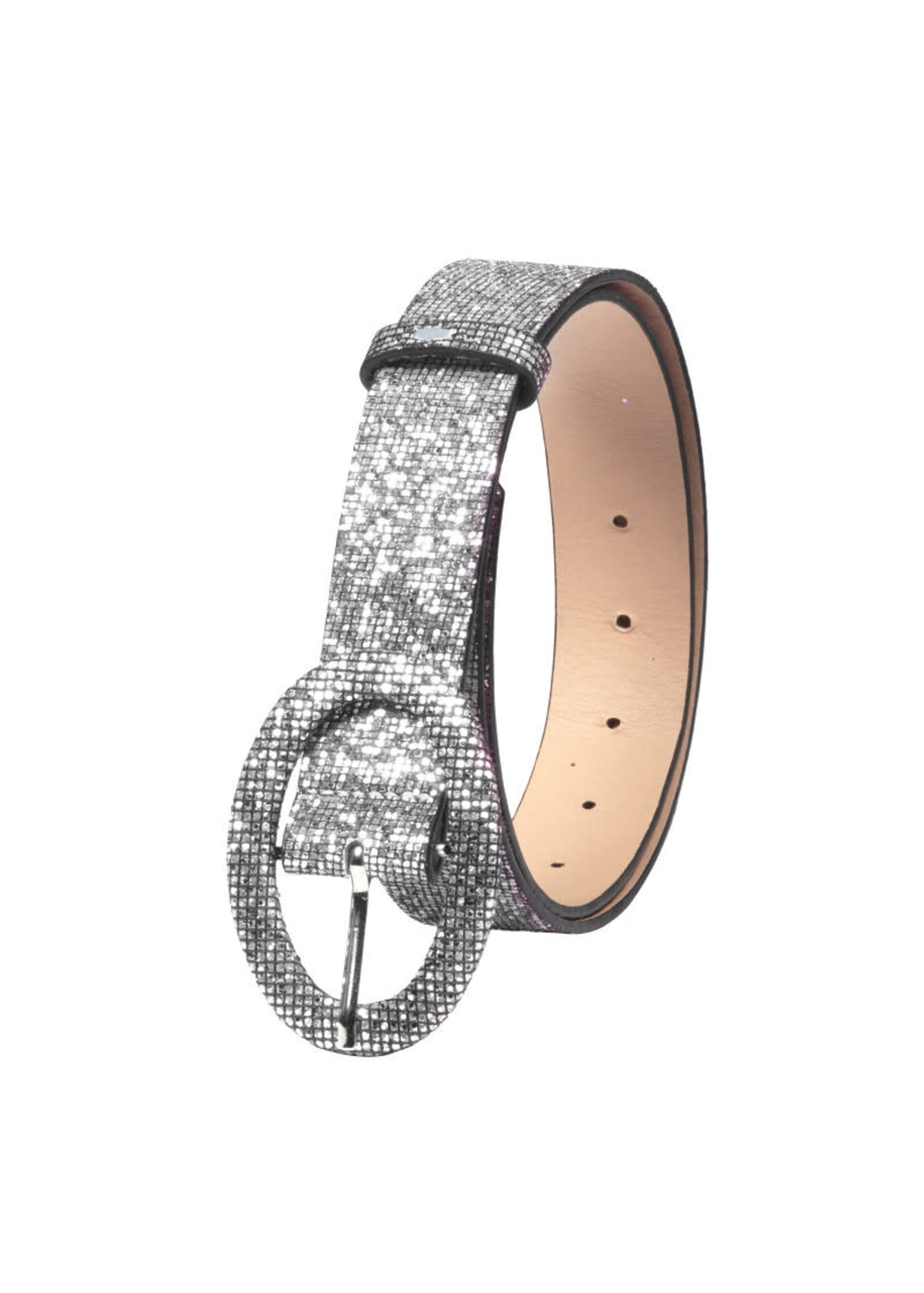 Feestkleding Breda Riem glitter zilver