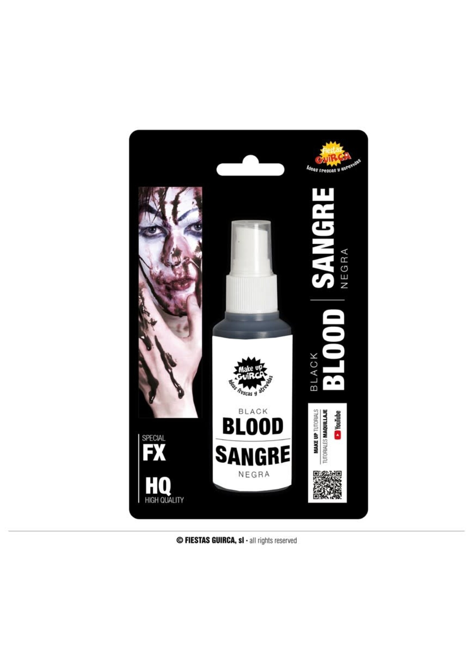 Feestkleding Breda Zombie bloed zwart