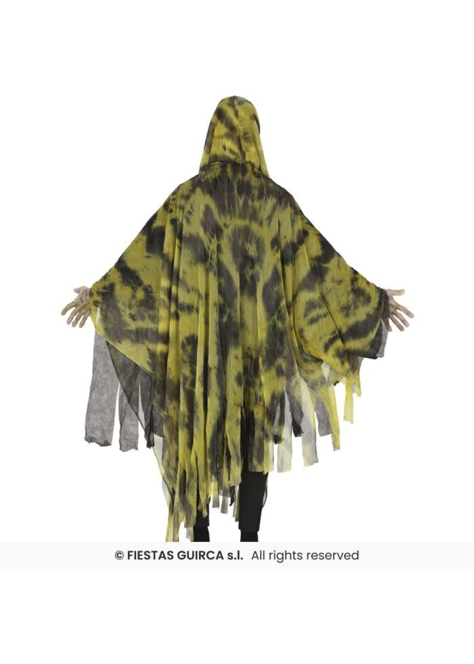 Feestkleding Breda Poncho gele geest