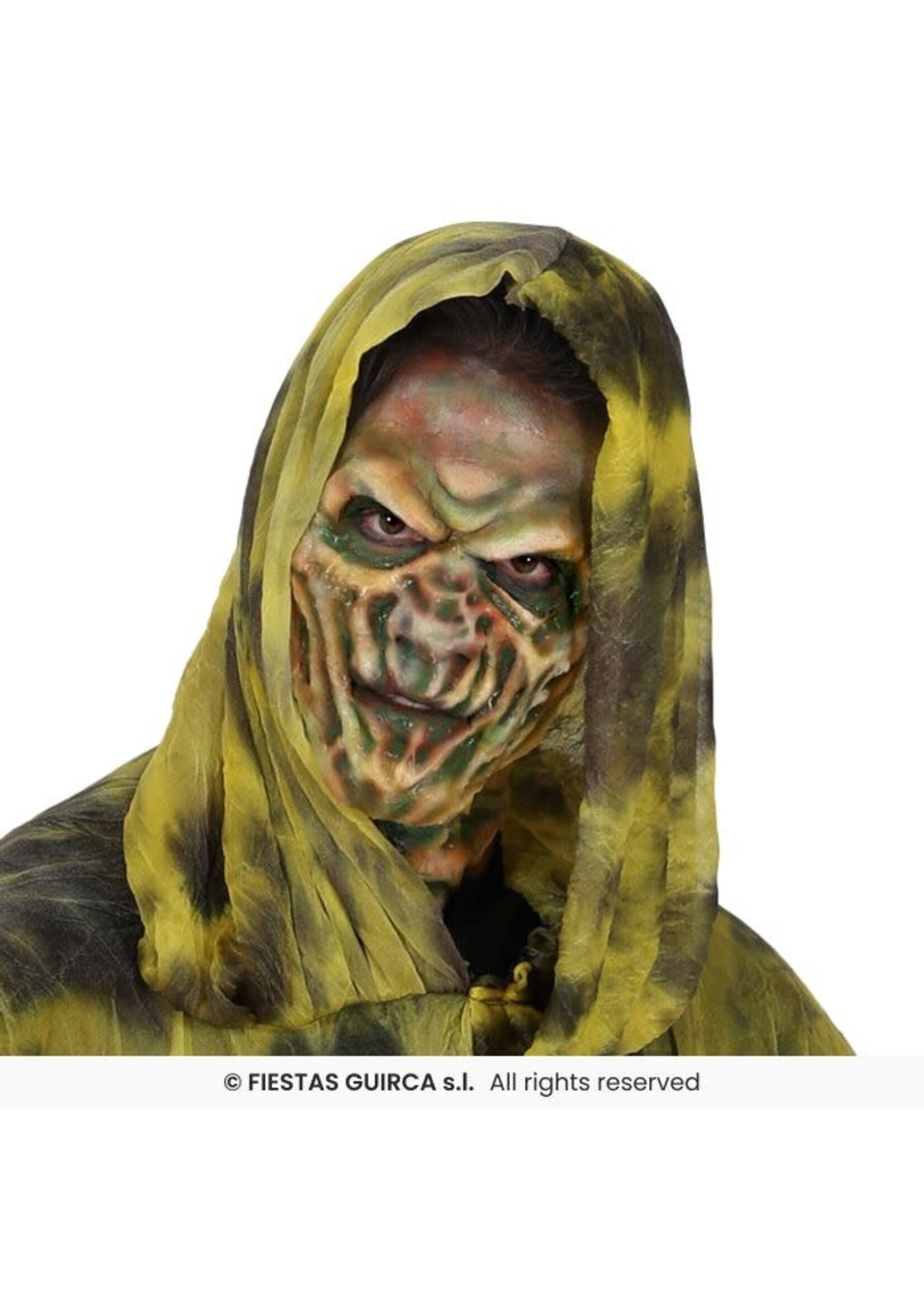 Feestkleding Breda Poncho gele geest