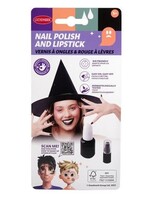 Feestkleding Breda Nagellak en kleine lipstift zwart