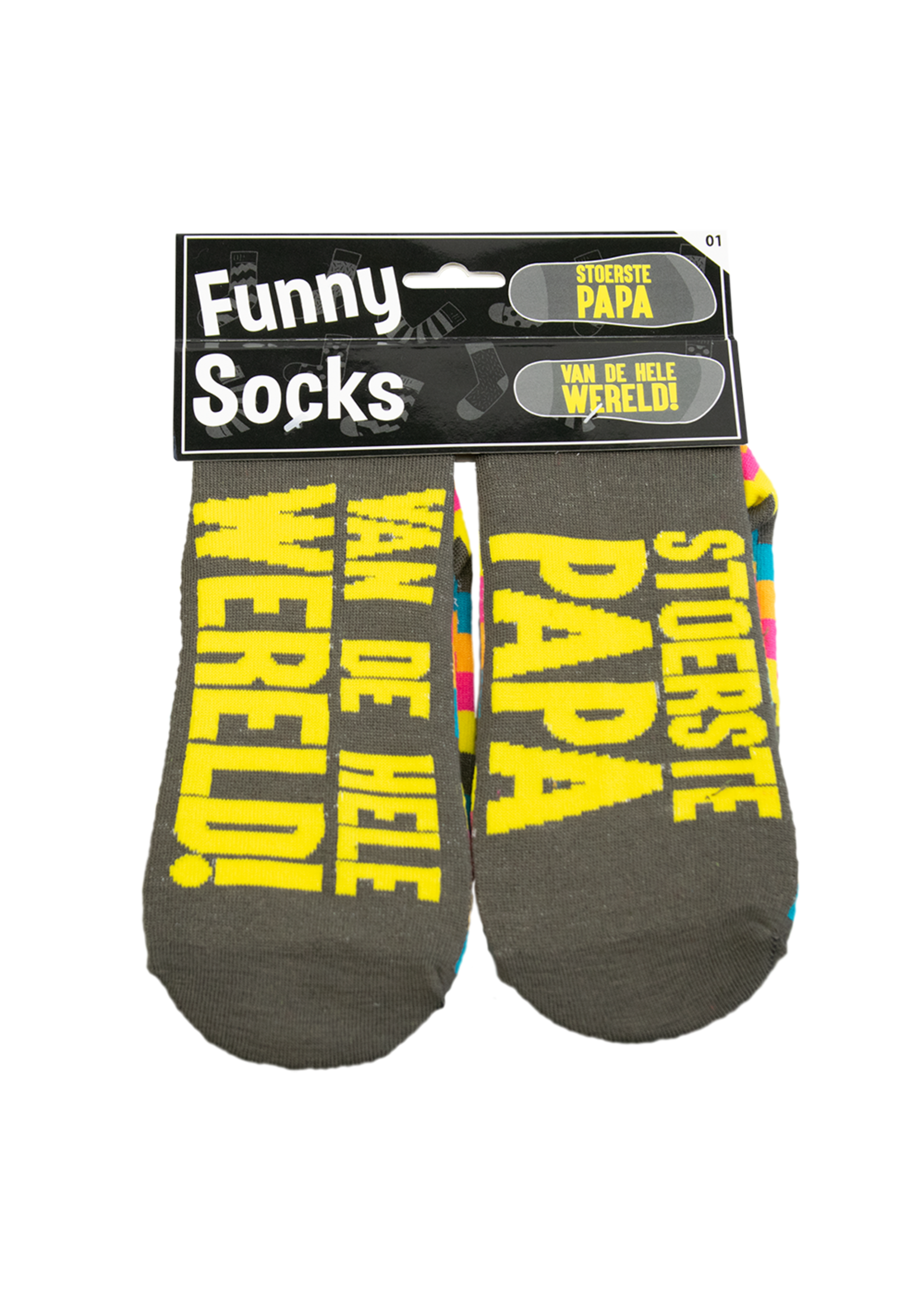 Feestkleding Breda Sokken Stoerste papa van de hele wereld