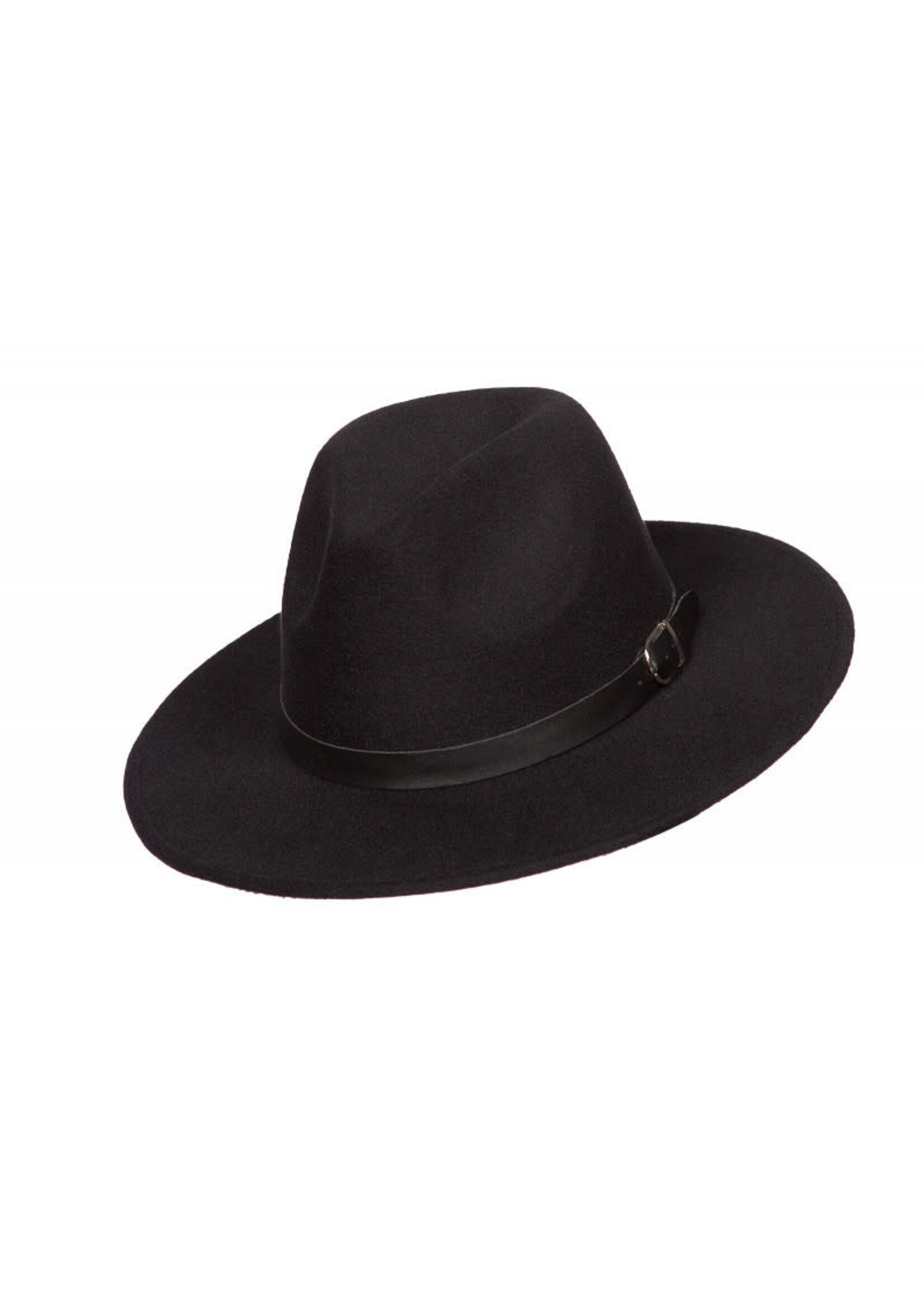 Feestkleding Breda Cowboyhoed wolvilt Zwart