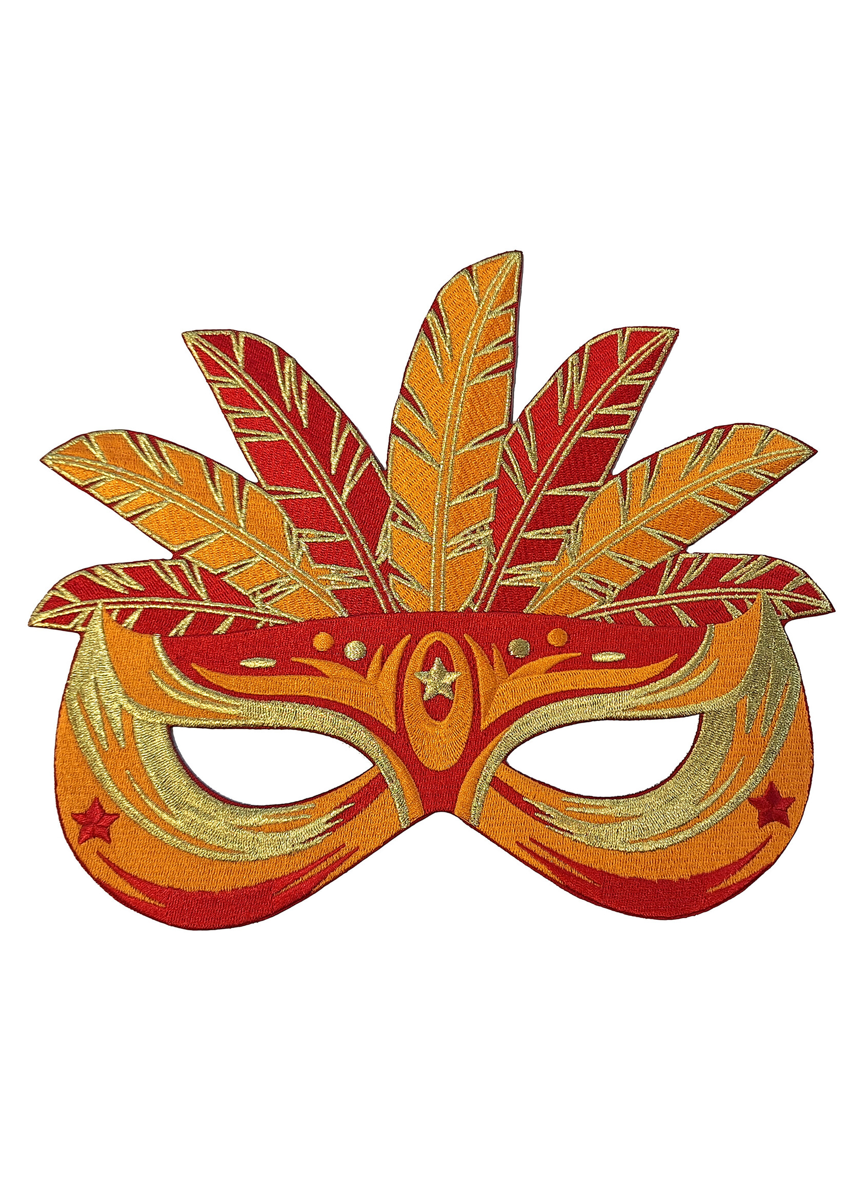 Feestkleding Breda Rugembleem Masker Kielegat EMB-025