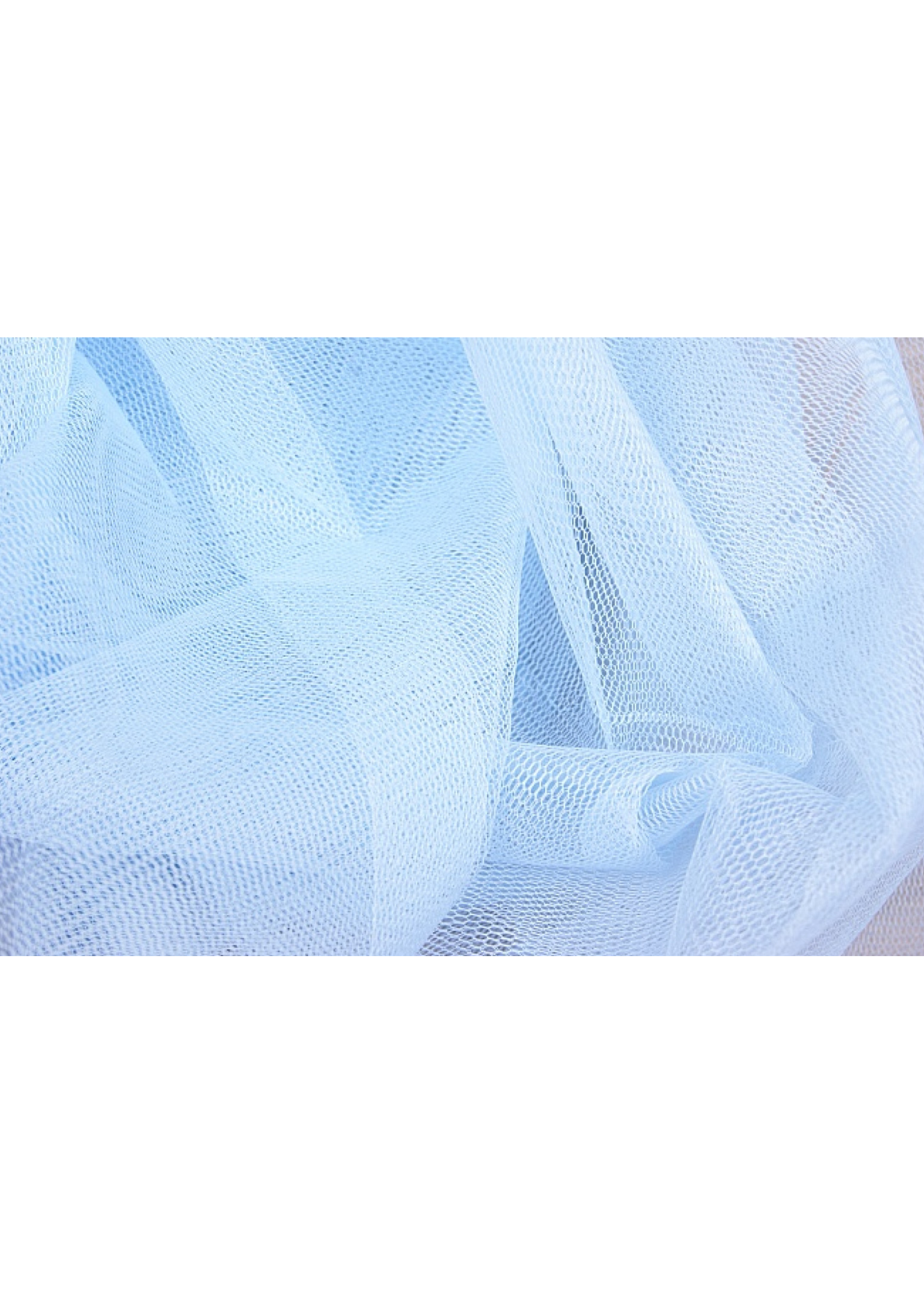 Feestkleding Breda Stof,  ijs blauw tule (per meter)