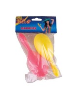 Feestkleding Breda Sambaballen roze geel