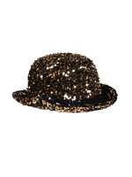 Feestkleding Breda Luxe Bolhoed pailletten "Showtime" Goud-Zwart