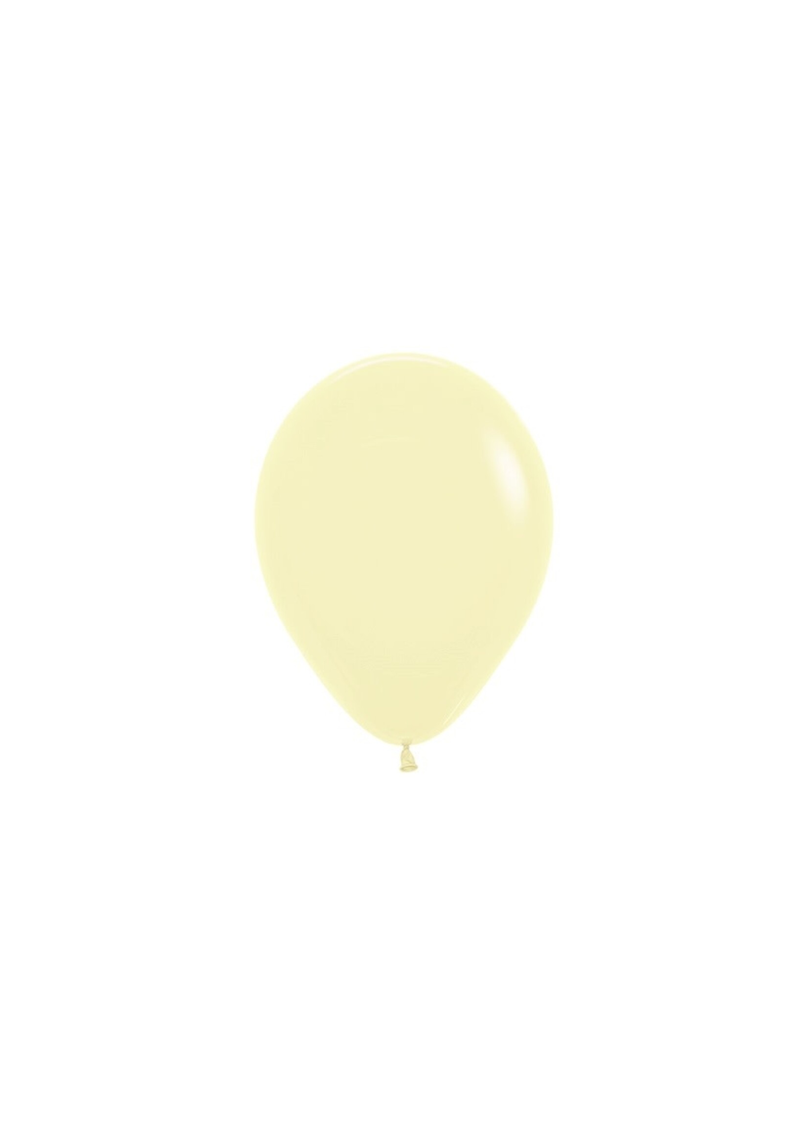 Sempertex Ballonnen  Pastel Matte Yellow 5 inch 50 stuks
