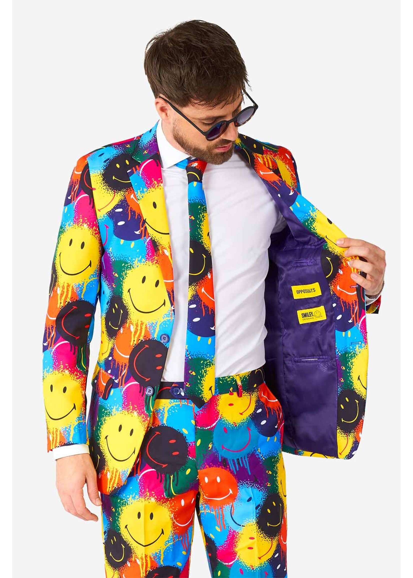 OppoSuits OppoSuits Smiley Drip Heren