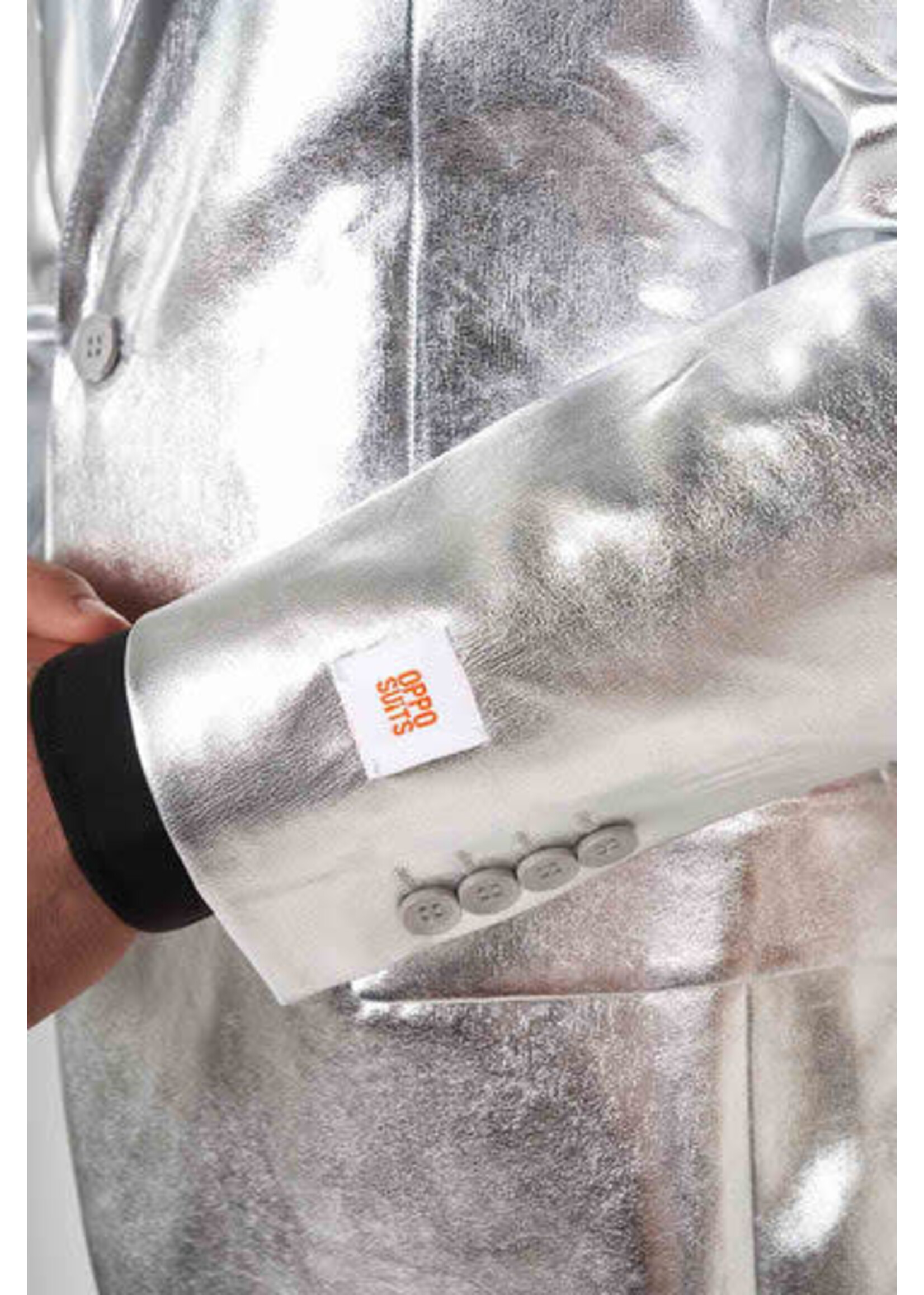 OppoSuits OppoSuits Shiny Silver Heren