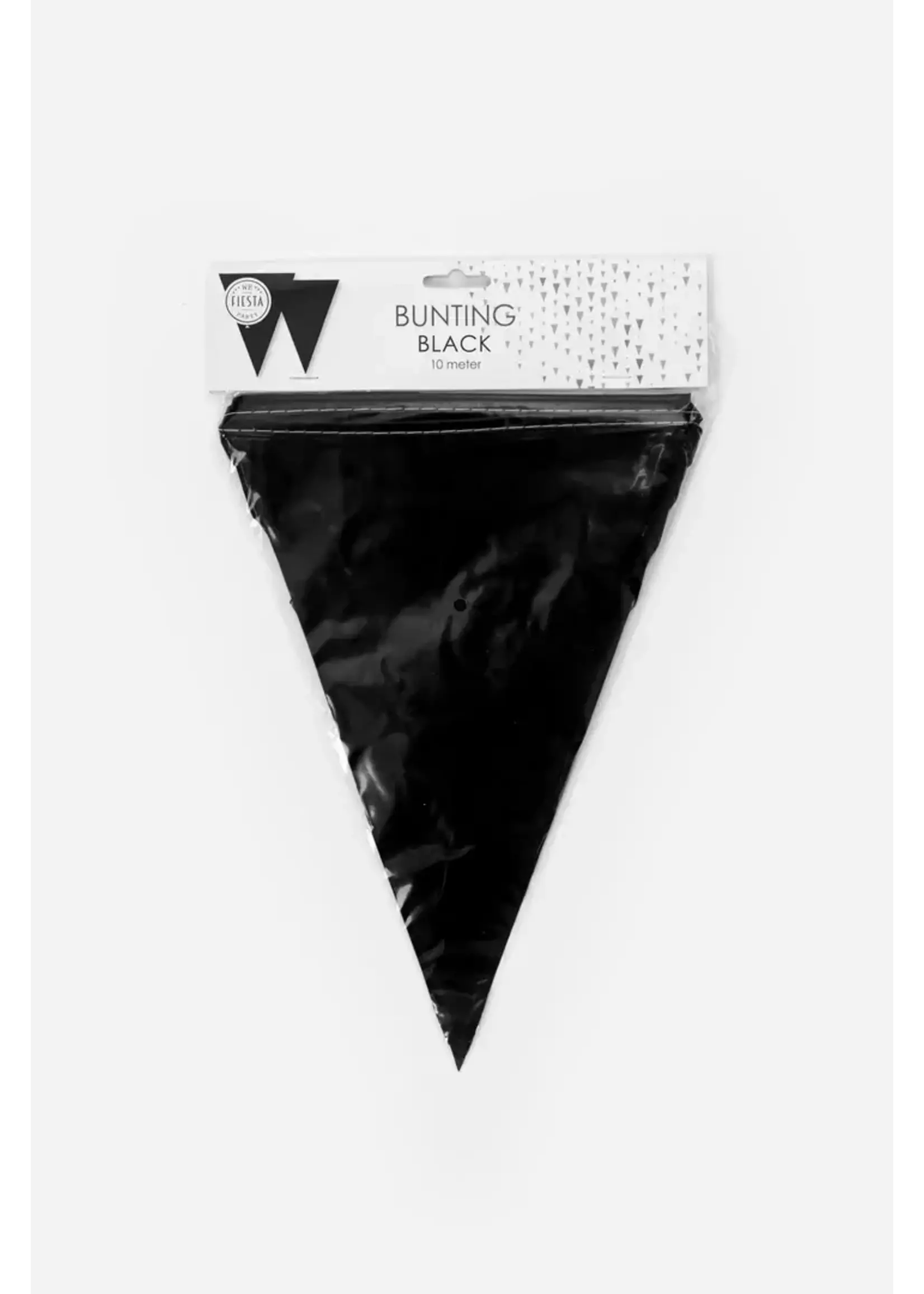 Feestkleding Breda Zwarte vlaggenlijn 10 meter