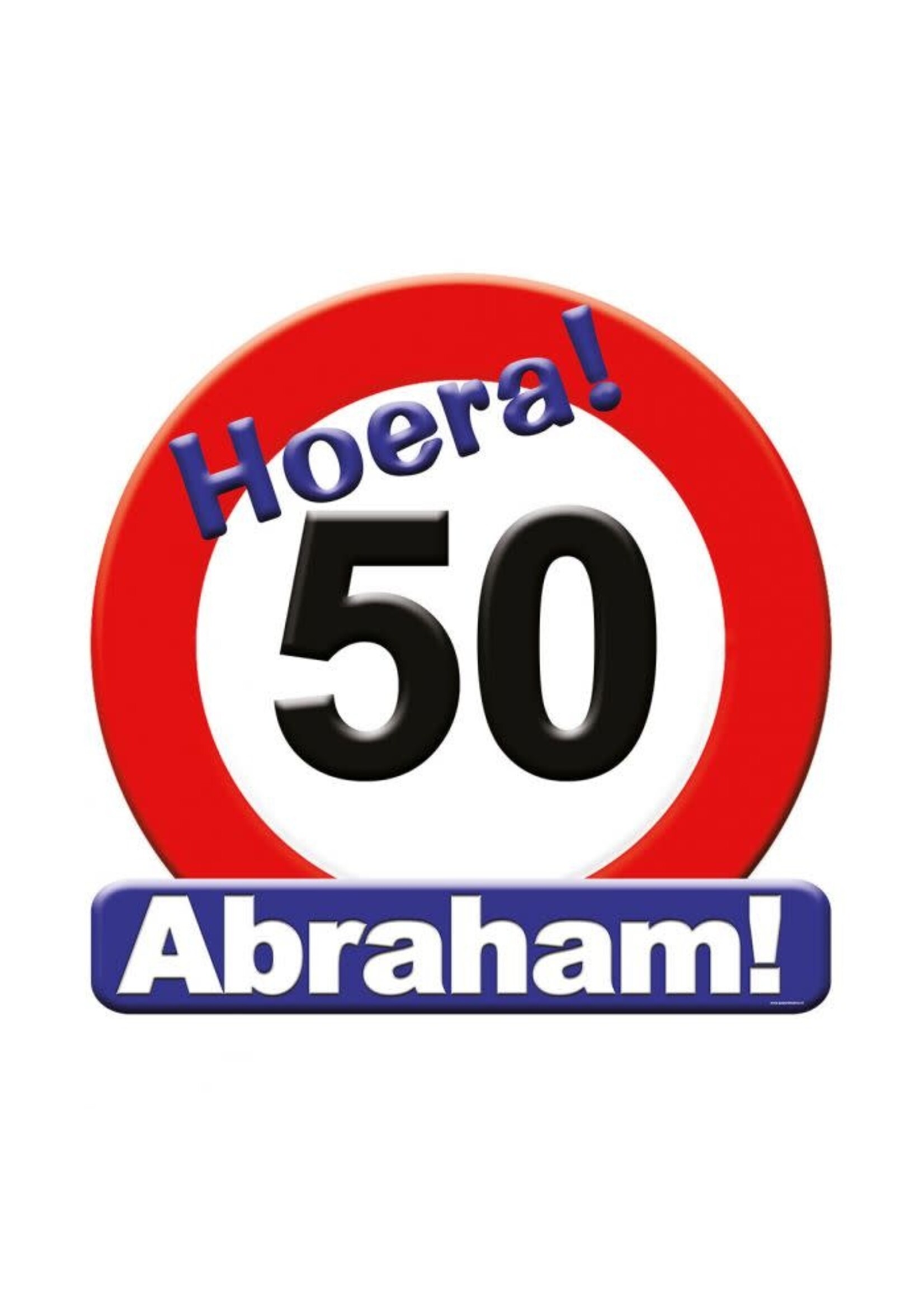 Feestkleding Breda Huldeschild verkeersbord Abraham