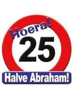 Feestkleding Breda Huldeschild  verkeersbord 25 Halve Abraham
