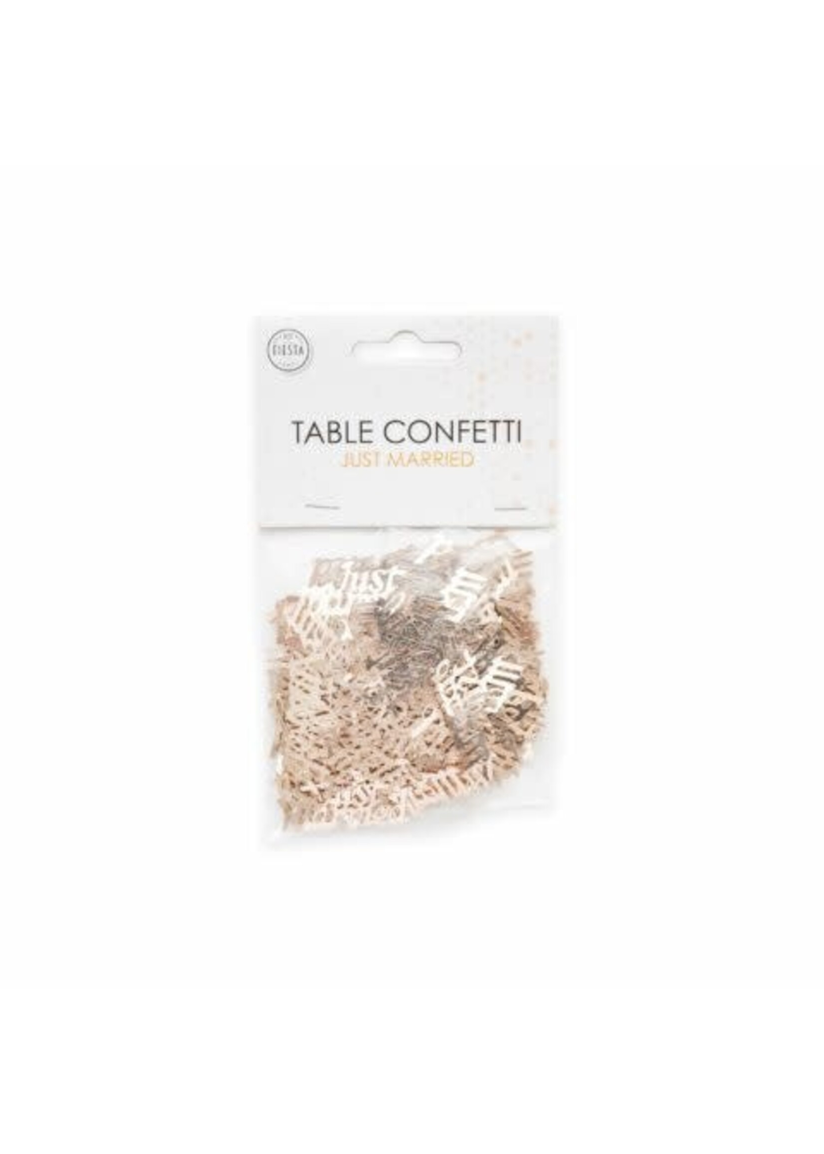 Feestkleding Breda Tafelconfetti Rose goud tekst “Just Married”