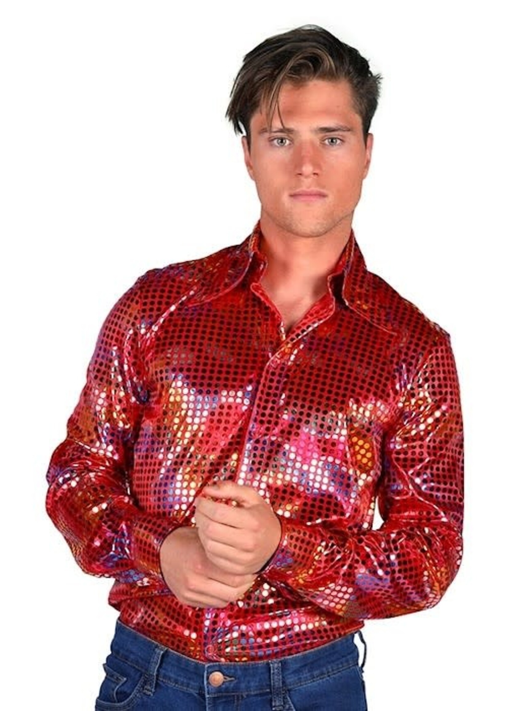Thetru Heren shirt disco rood