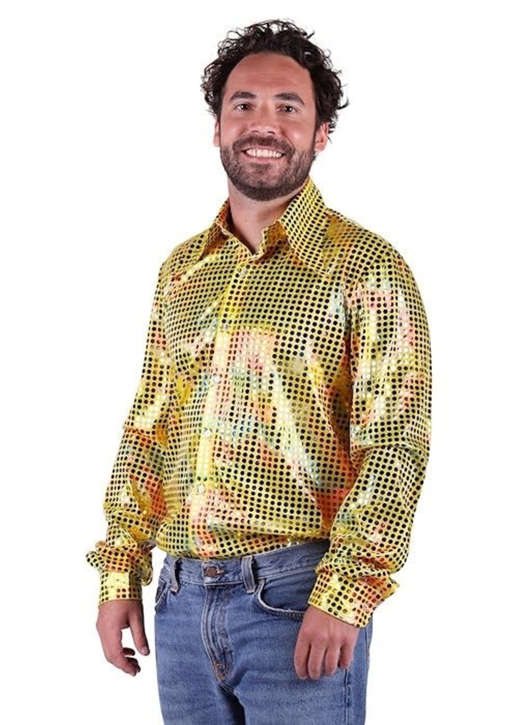 Thetru Blouse disco  geel Heren