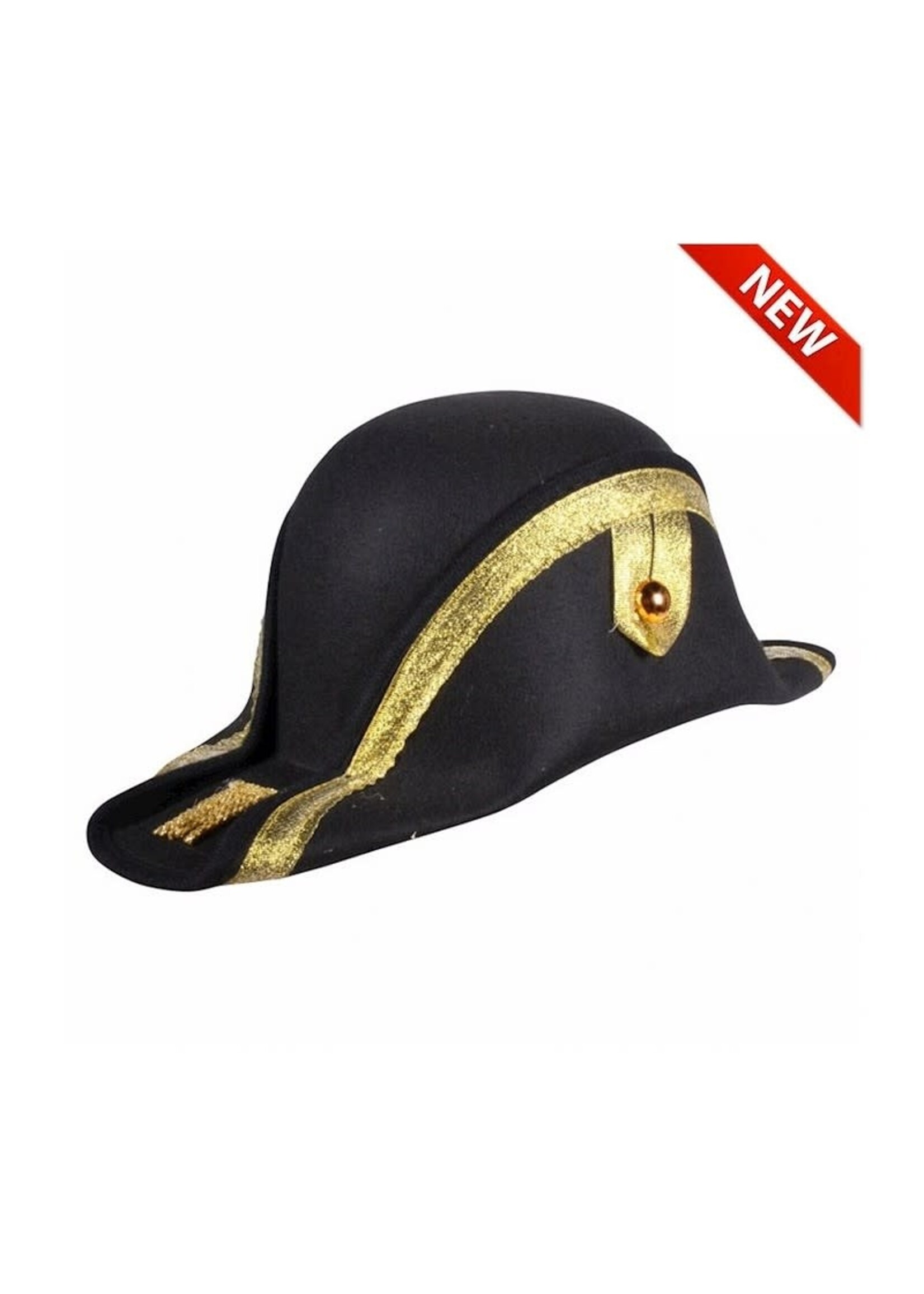 Thetru Napoleonshoed '"Basic'' zwart-goud