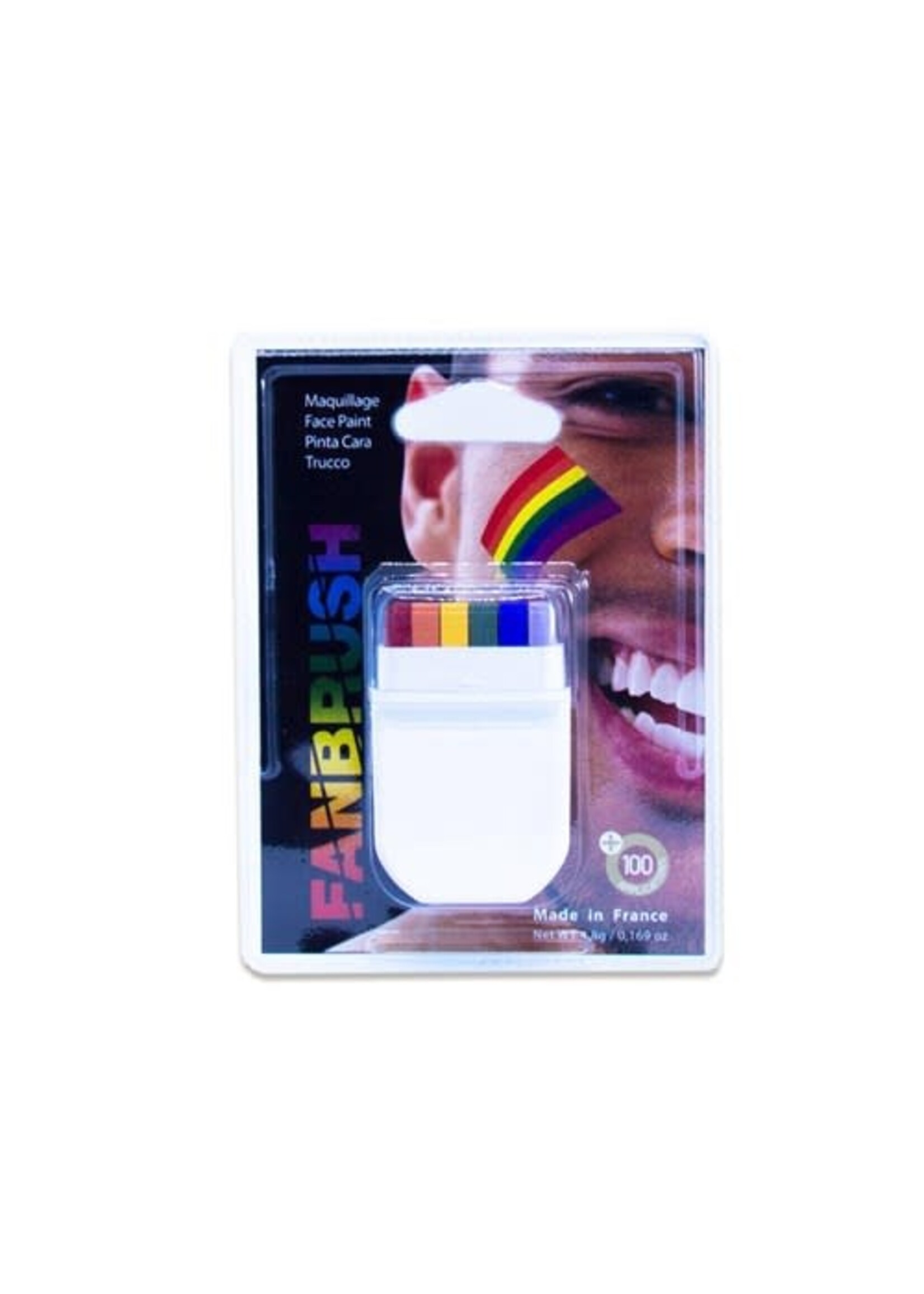 Feestkleding Breda Schmink stick regenboog