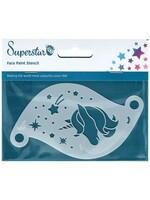 Superstar Face paint stencil Starlight (Unicorn)